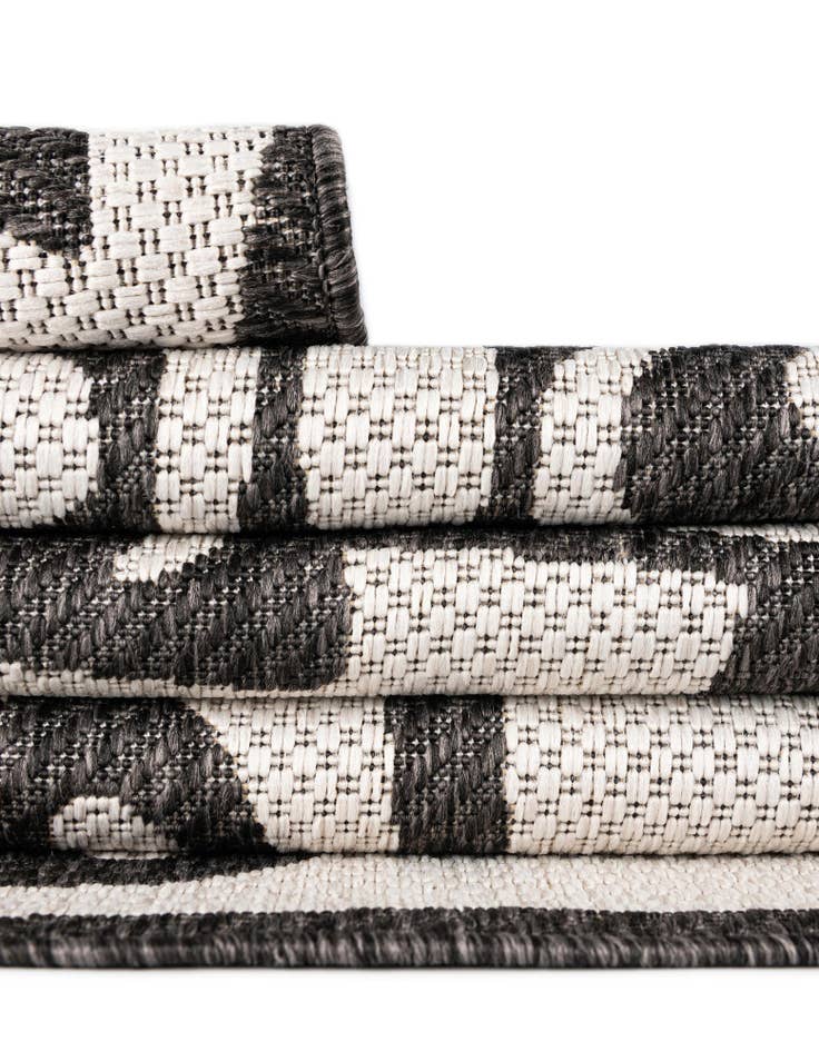 Detail image of 13' x 13' Easy-Clean Modern Indoor / Outdoor Square Rug