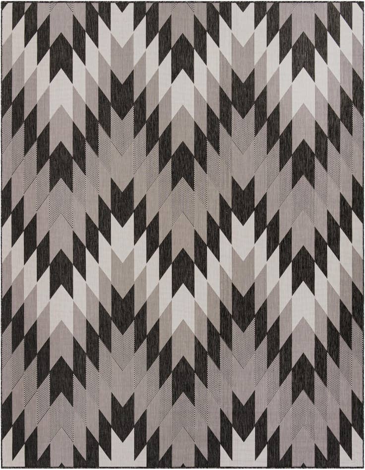 Detail image of 10' x 10' Easy-Clean Modern Indoor / Outdoor Square Rug