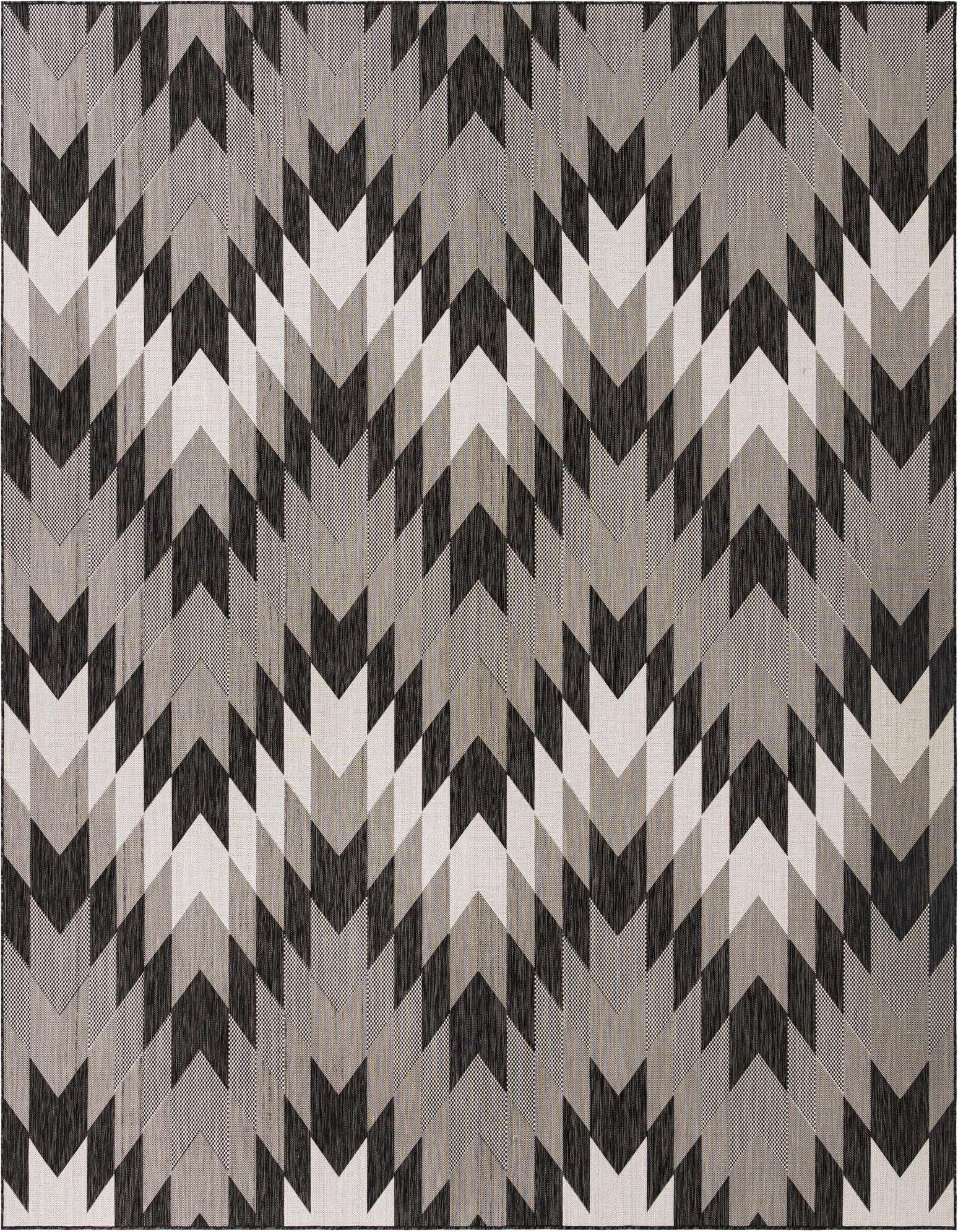 12' x 12' Easy-Clean Modern Indoor / Outdoor Square Rug
