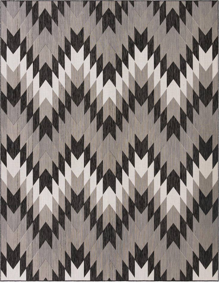 Detail image of 12' x 12' Easy-Clean Modern Indoor / Outdoor Square Rug
