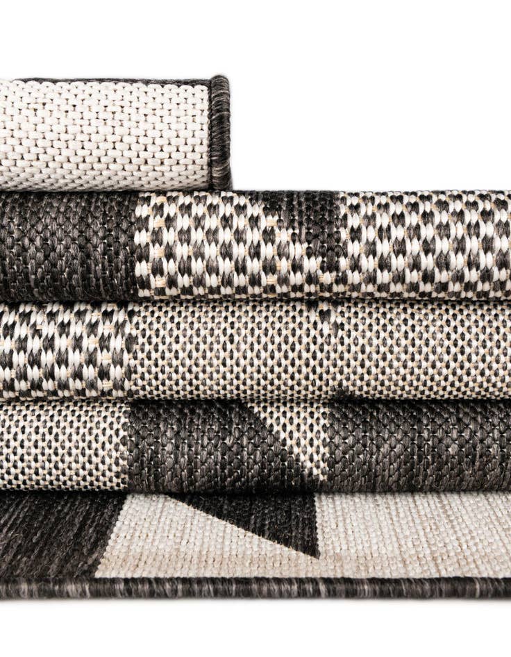 Detail image of 10' x 10' Easy-Clean Modern Indoor / Outdoor Square Rug