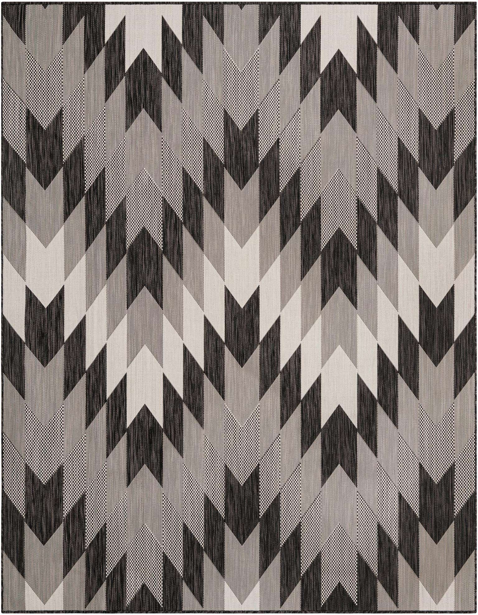 7' 10 x 7' 10 Easy-Clean Modern Indoor / Outdoor Square Rug
