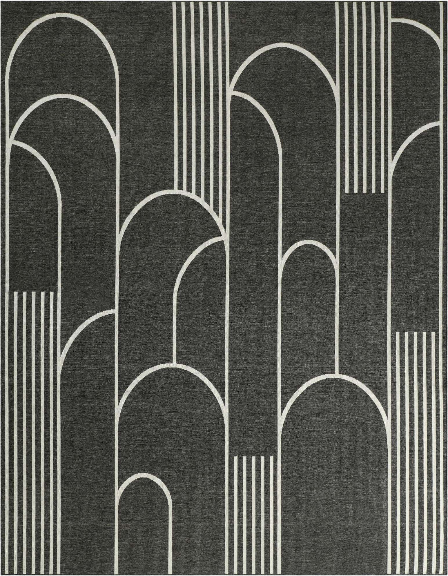 13' x 13' Easy-Clean Modern Indoor / Outdoor Square Rug