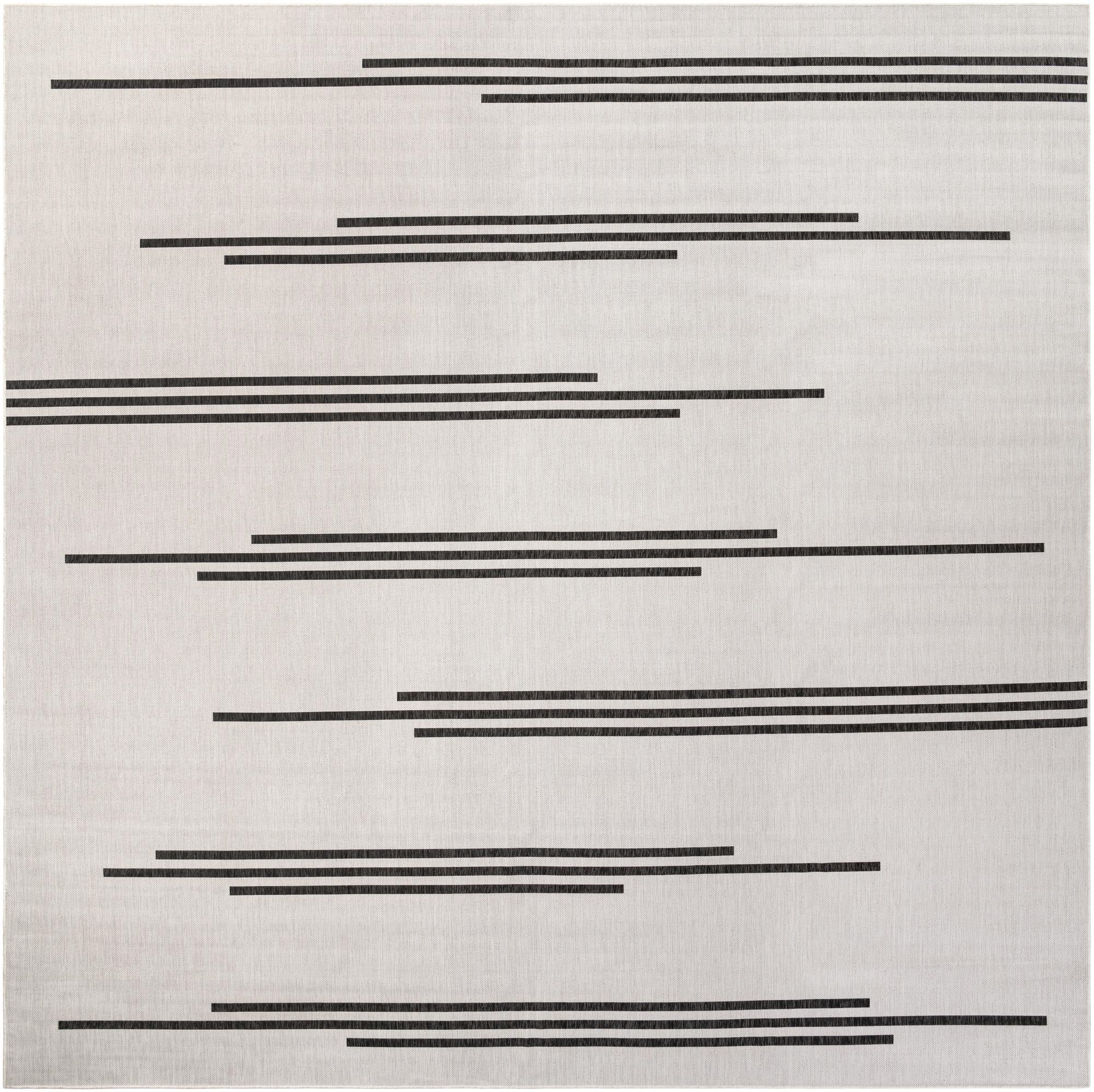 13' x 13' Easy-Clean Modern Indoor / Outdoor Square Rug