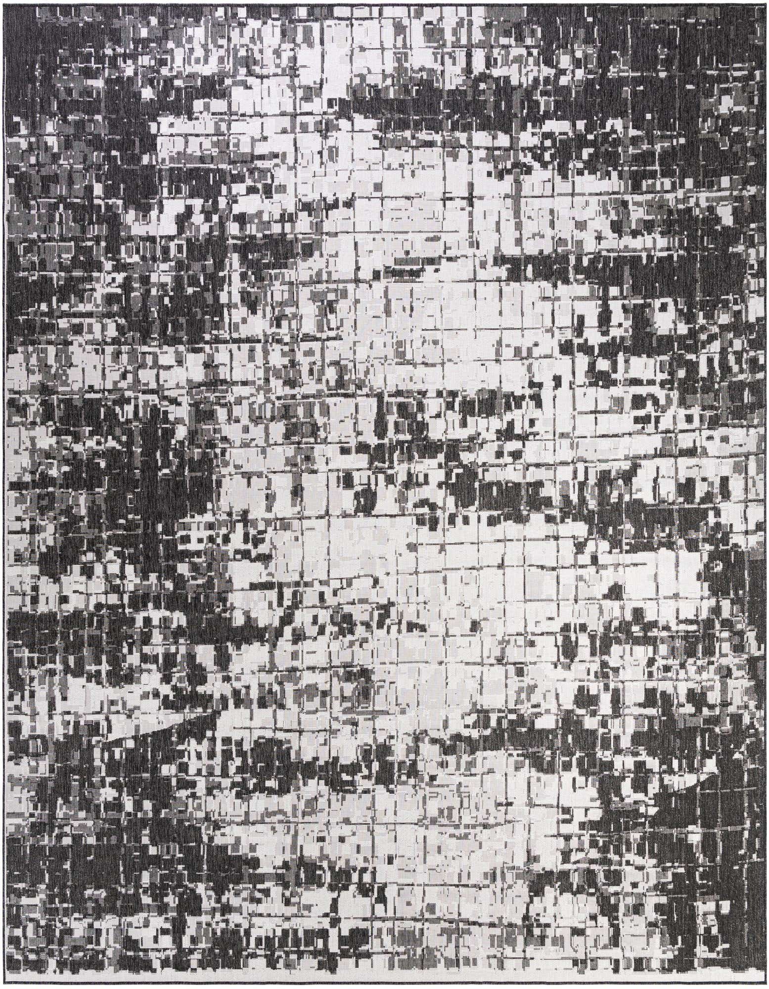 13' x 13' Easy-Clean Modern Indoor / Outdoor Square Rug