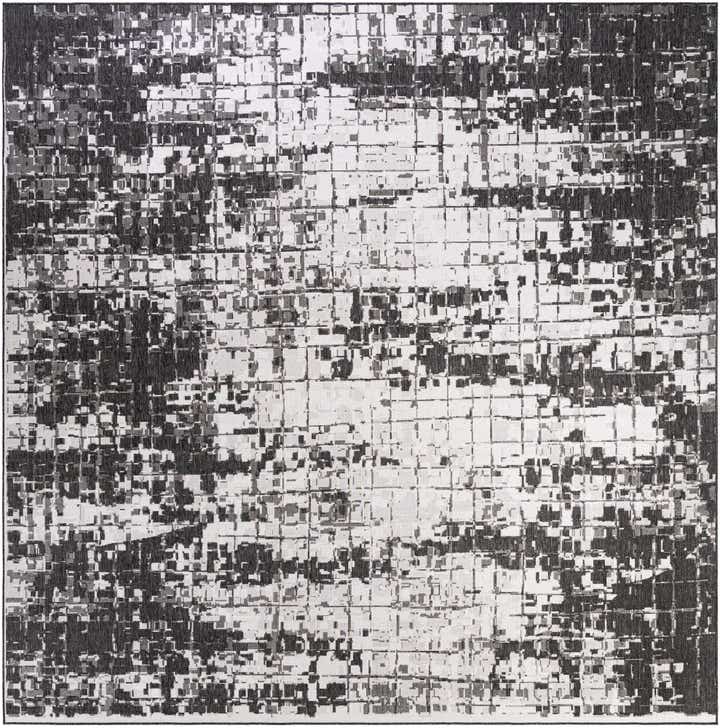 13' x 13' Easy-Clean Modern Indoor / Outdoor Square Rug