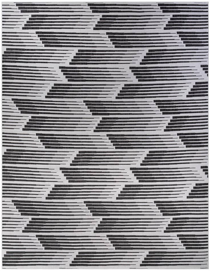 Detail image of 13' x 13' Easy-Clean Modern Indoor / Outdoor Square Rug