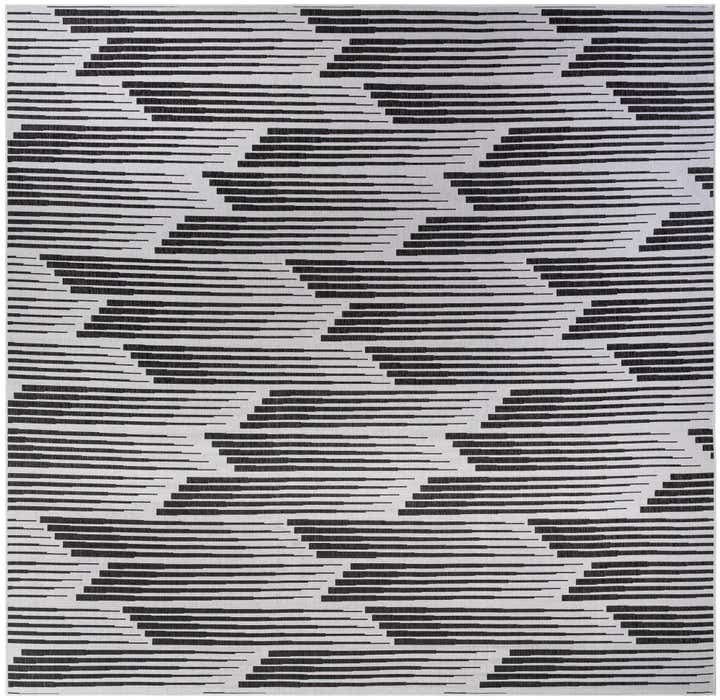 13' x 13' Easy-Clean Modern Indoor / Outdoor Square Rug