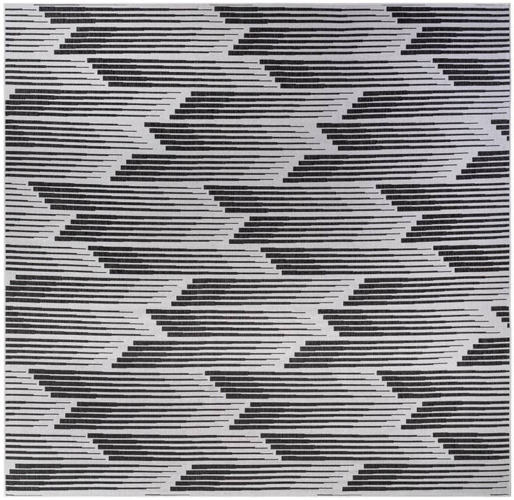Detail image of 13' x 13' Easy-Clean Modern Indoor / Outdoor Square Rug
