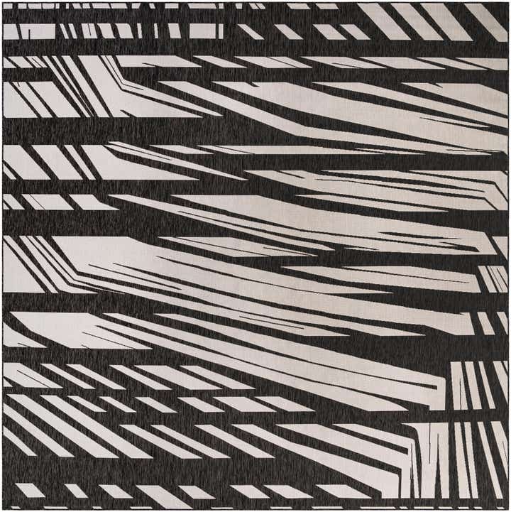 13' x 13' Easy-Clean Modern Indoor / Outdoor Square Rug