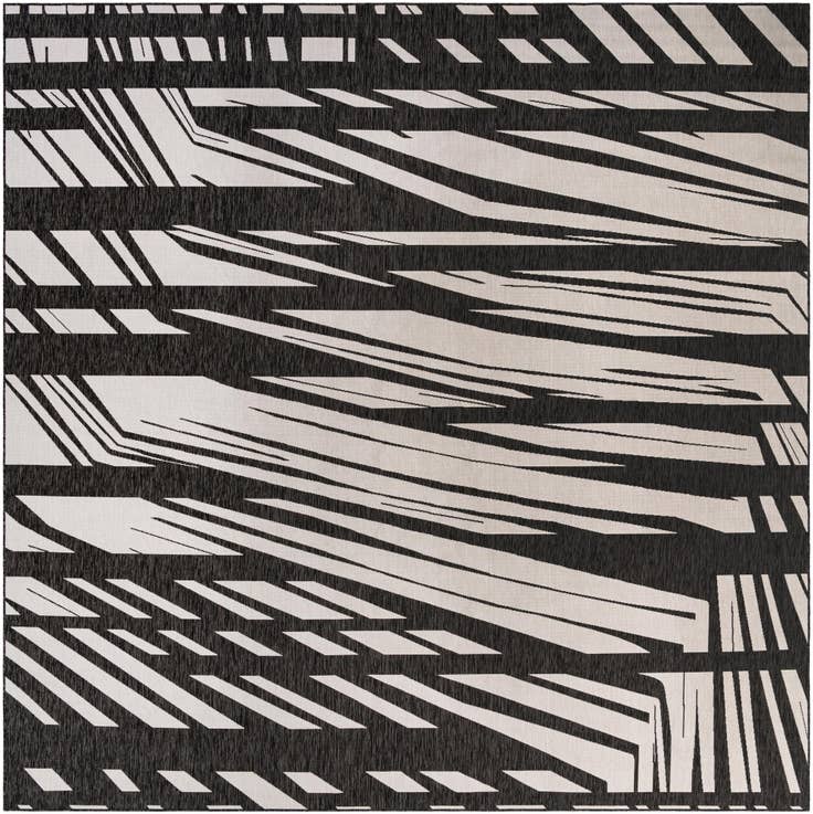 Detail image of 13' x 13' Easy-Clean Modern Indoor / Outdoor Square Rug