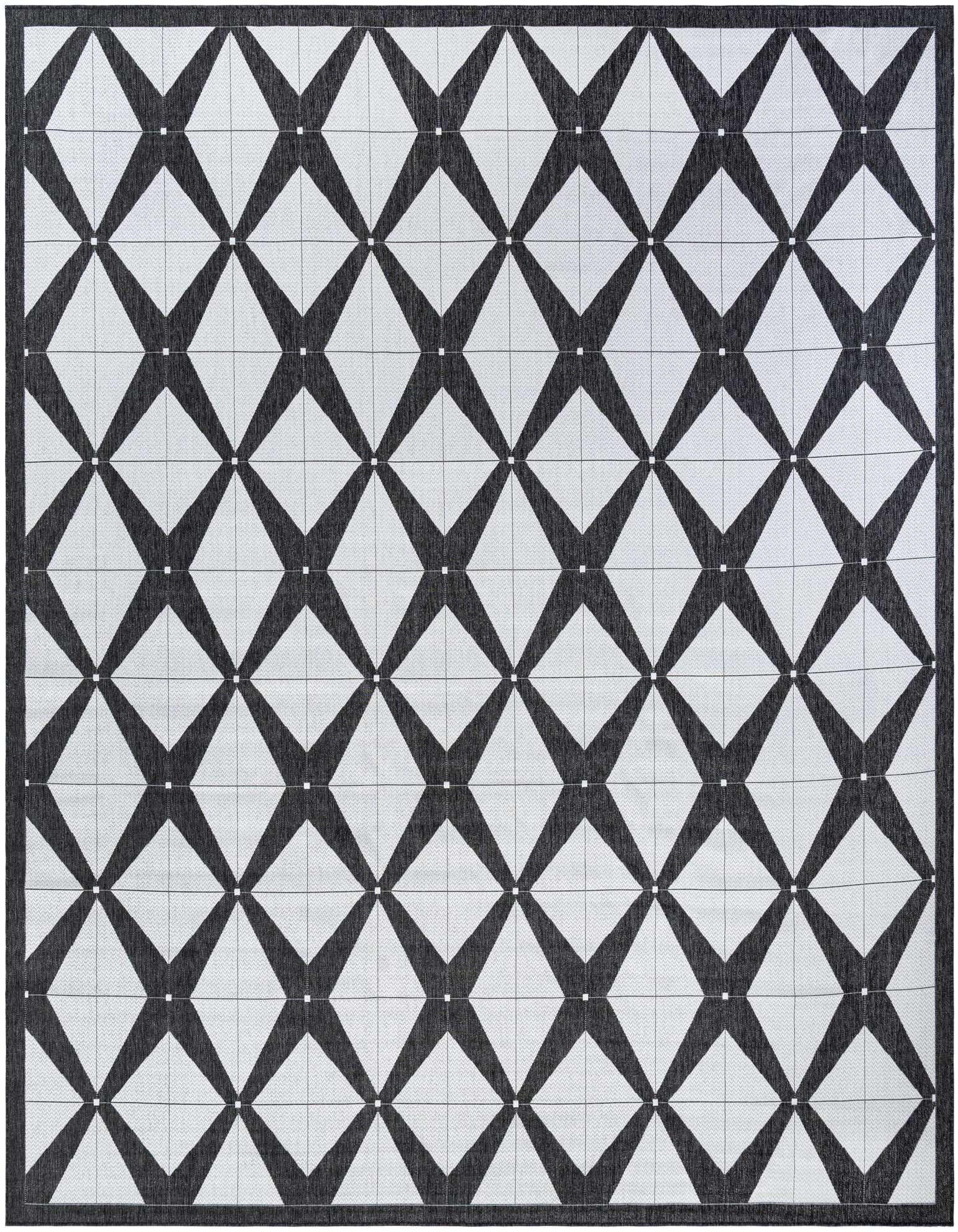 13' x 13' Easy-Clean Modern Indoor / Outdoor Square Rug