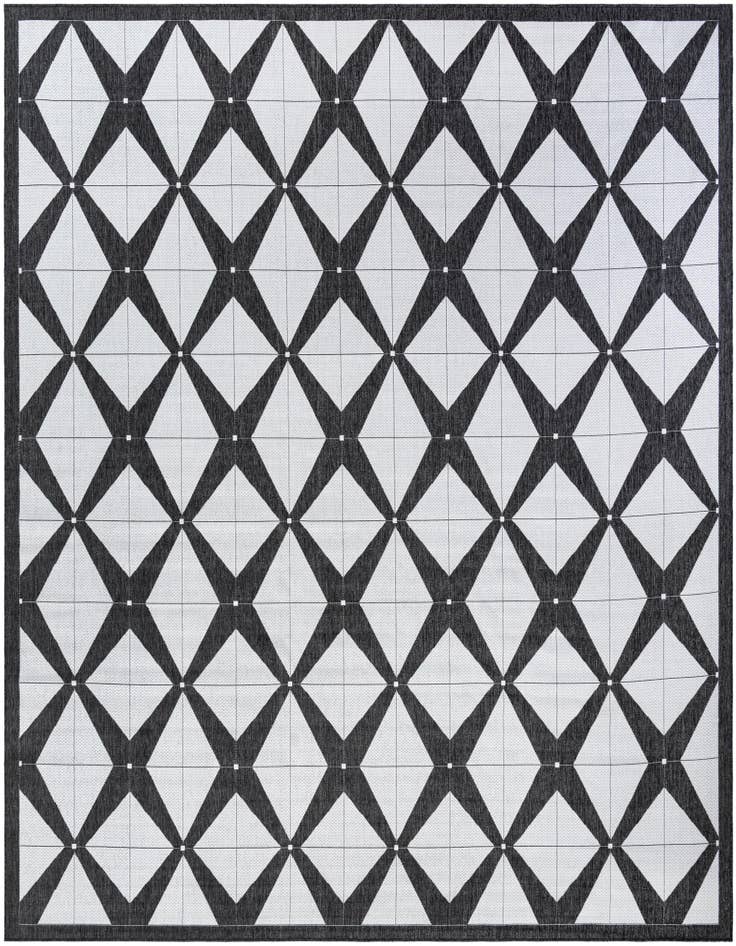 Detail image of 13' x 13' Easy-Clean Modern Indoor / Outdoor Square Rug