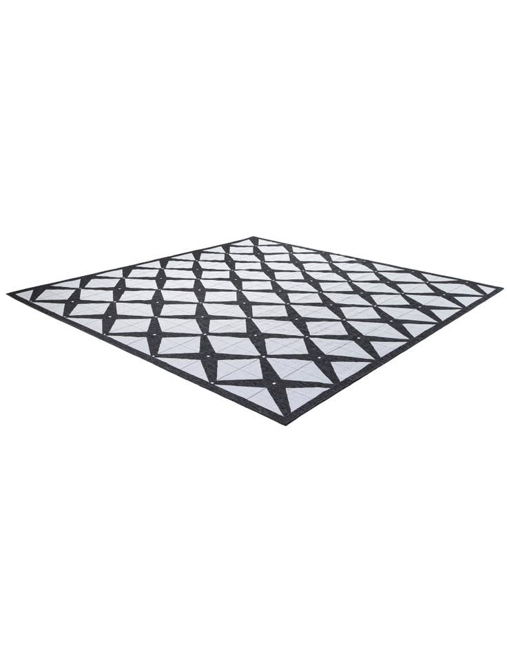 Detail image of 13' x 13' Easy-Clean Modern Indoor / Outdoor Square Rug