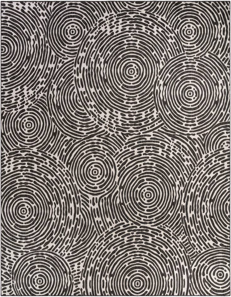 Detail image of 13' x 13' Easy-Clean Modern Indoor / Outdoor Square Rug