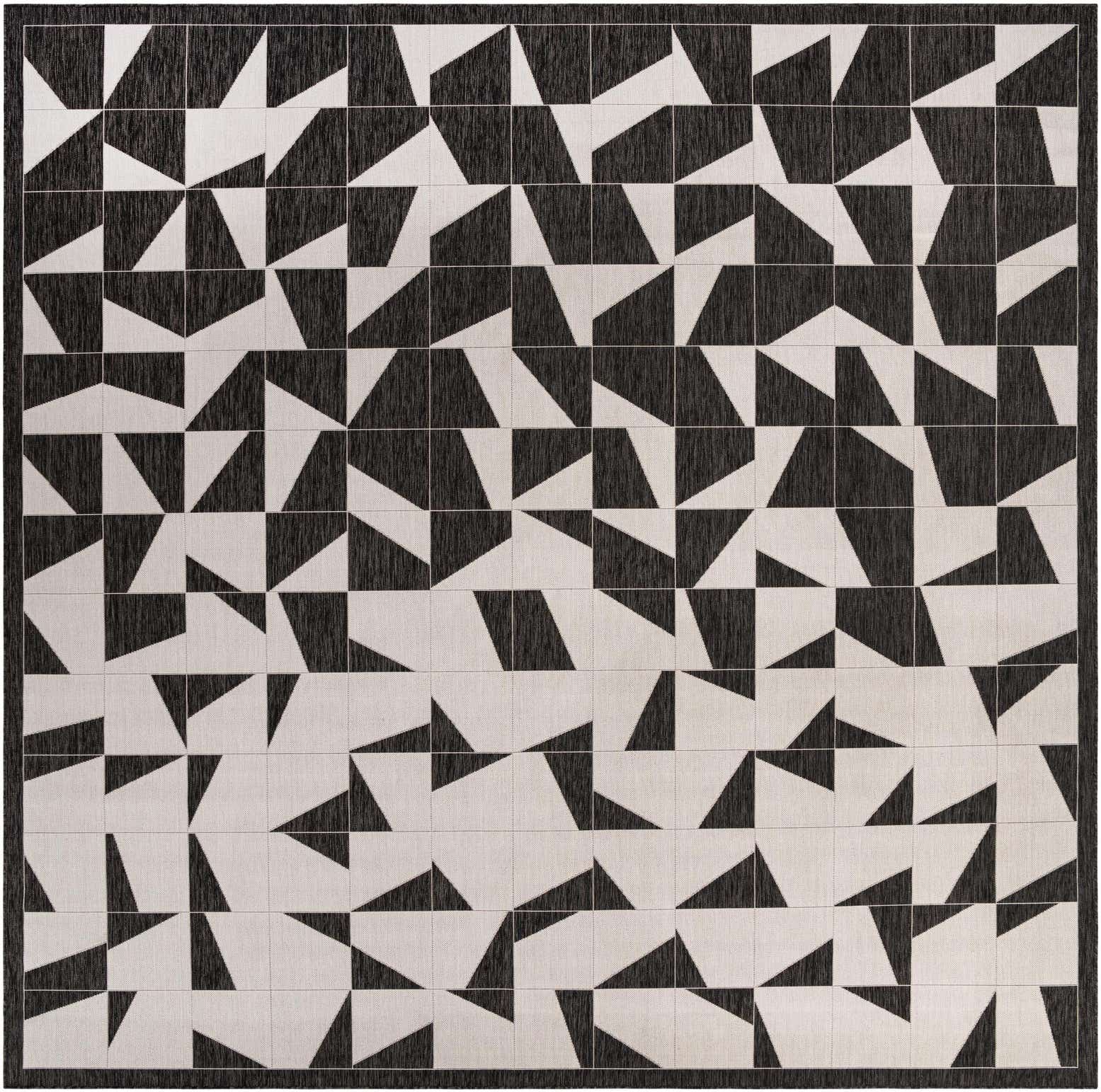 13' x 13' Easy-Clean Modern Indoor / Outdoor Square Rug