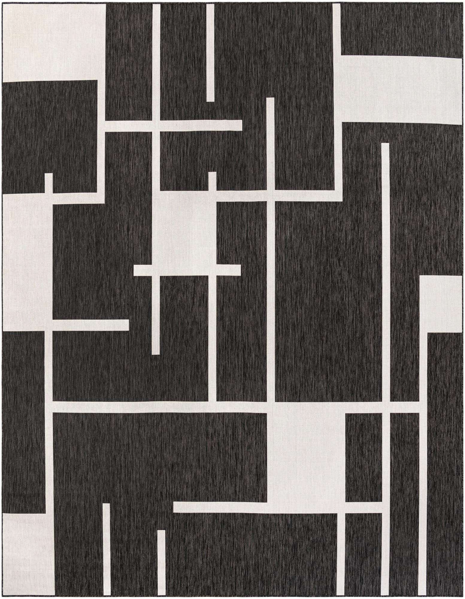 13' x 13' Easy-Clean Modern Indoor / Outdoor Square Rug