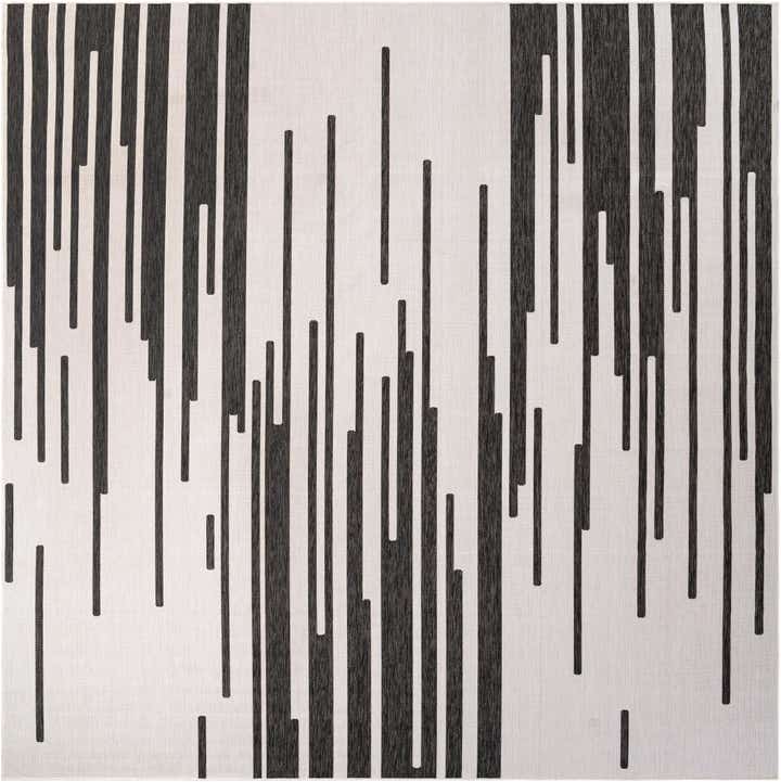 13' x 13' Easy-Clean Modern Indoor / Outdoor Square Rug