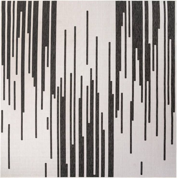 Detail image of 13' x 13' Easy-Clean Modern Indoor / Outdoor Square Rug