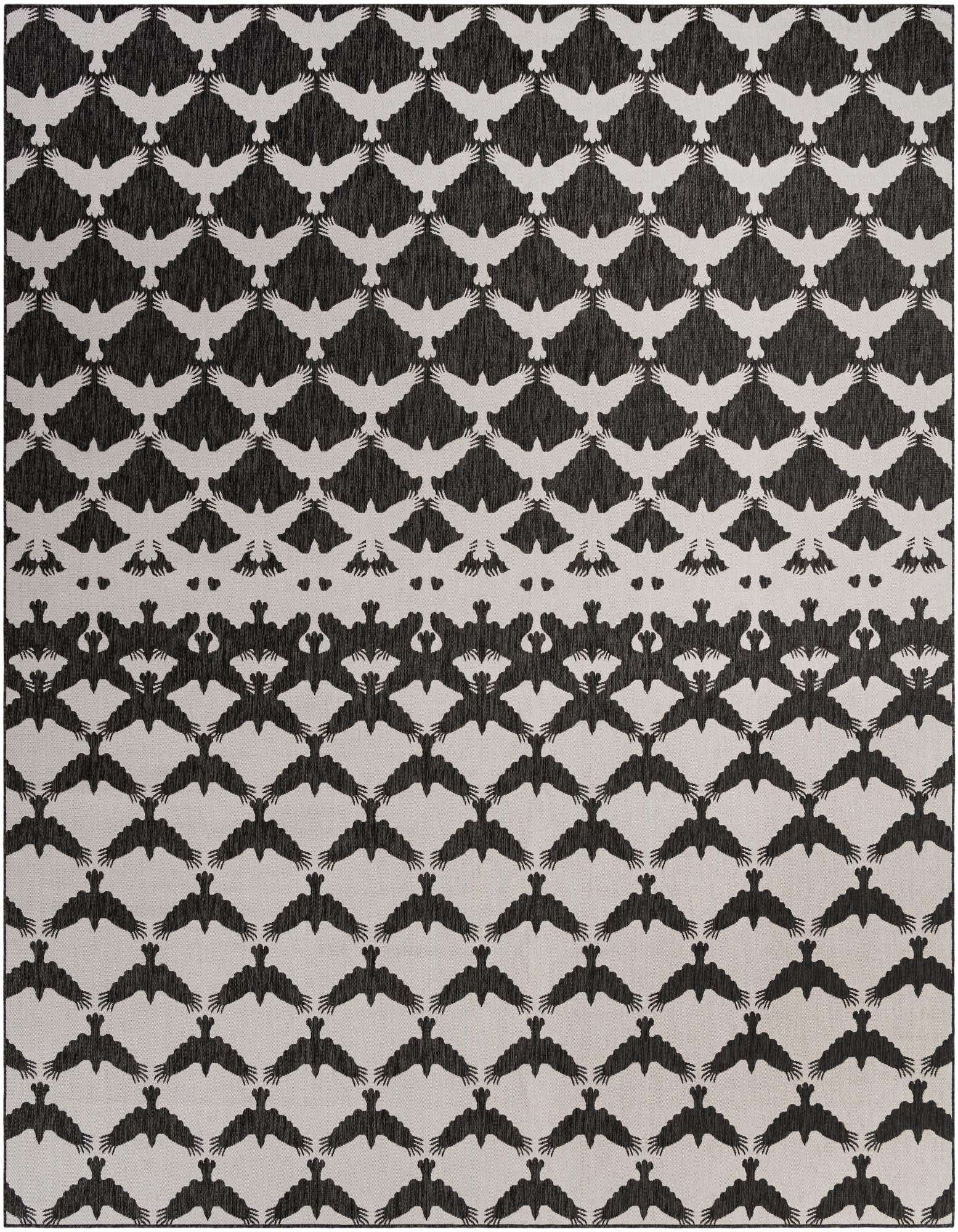 13' x 13' Easy-Clean Modern Indoor / Outdoor Square Rug