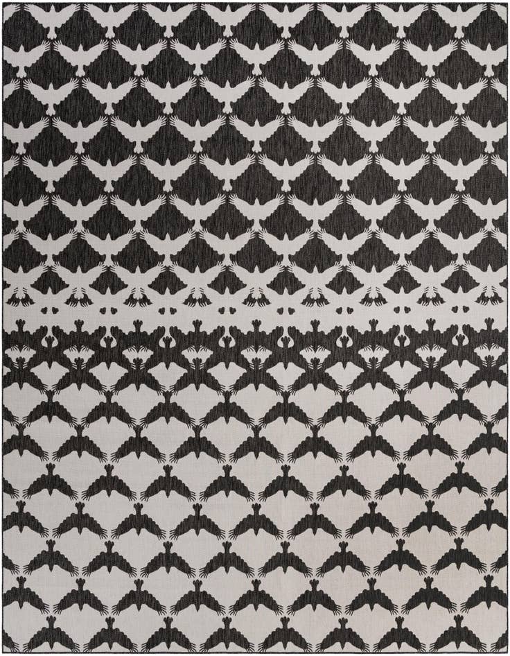 Detail image of 13' x 13' Easy-Clean Modern Indoor / Outdoor Square Rug