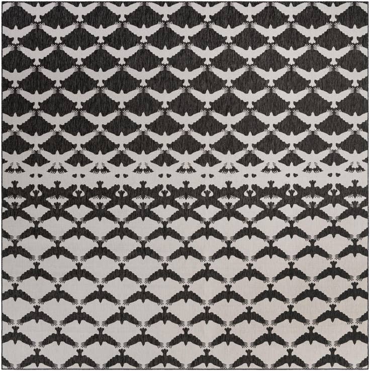 Detail image of 13' x 13' Easy-Clean Modern Indoor / Outdoor Square Rug