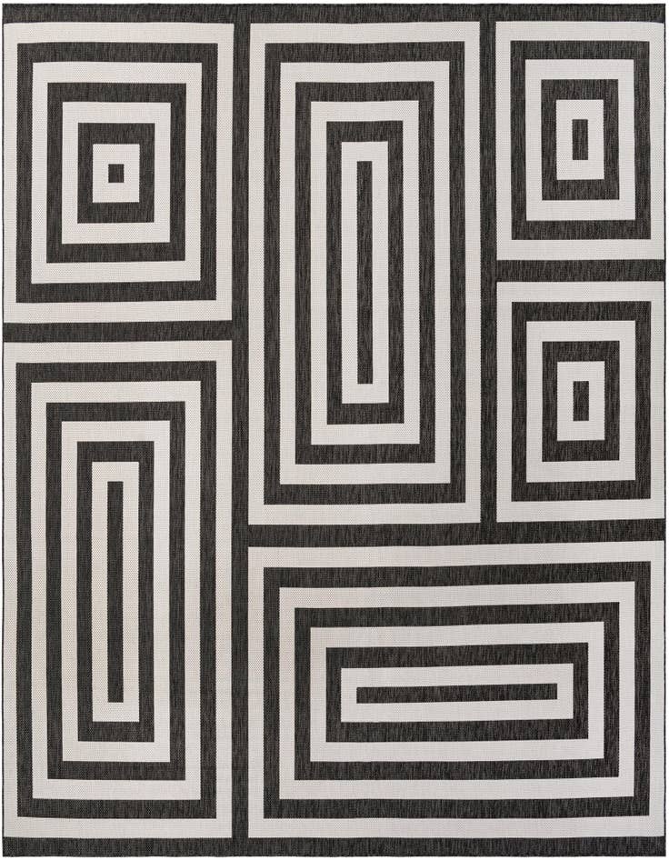 Detail image of 13' x 13' Easy-Clean Modern Indoor / Outdoor Square Rug