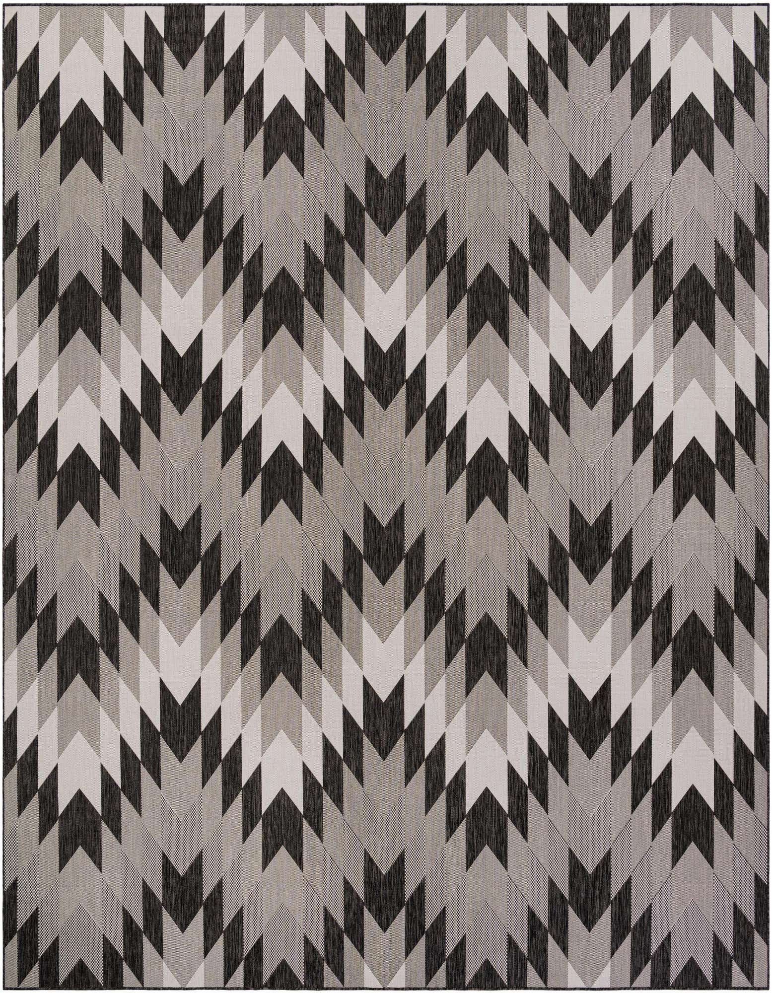 13' x 13' Easy-Clean Modern Indoor / Outdoor Square Rug