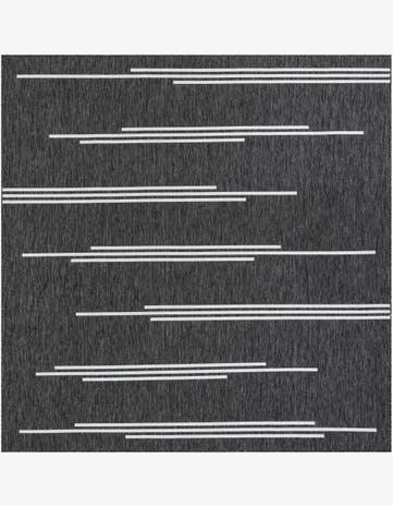 10' x 10' Easy-Clean Modern Indoor / Outdoor Square Rug