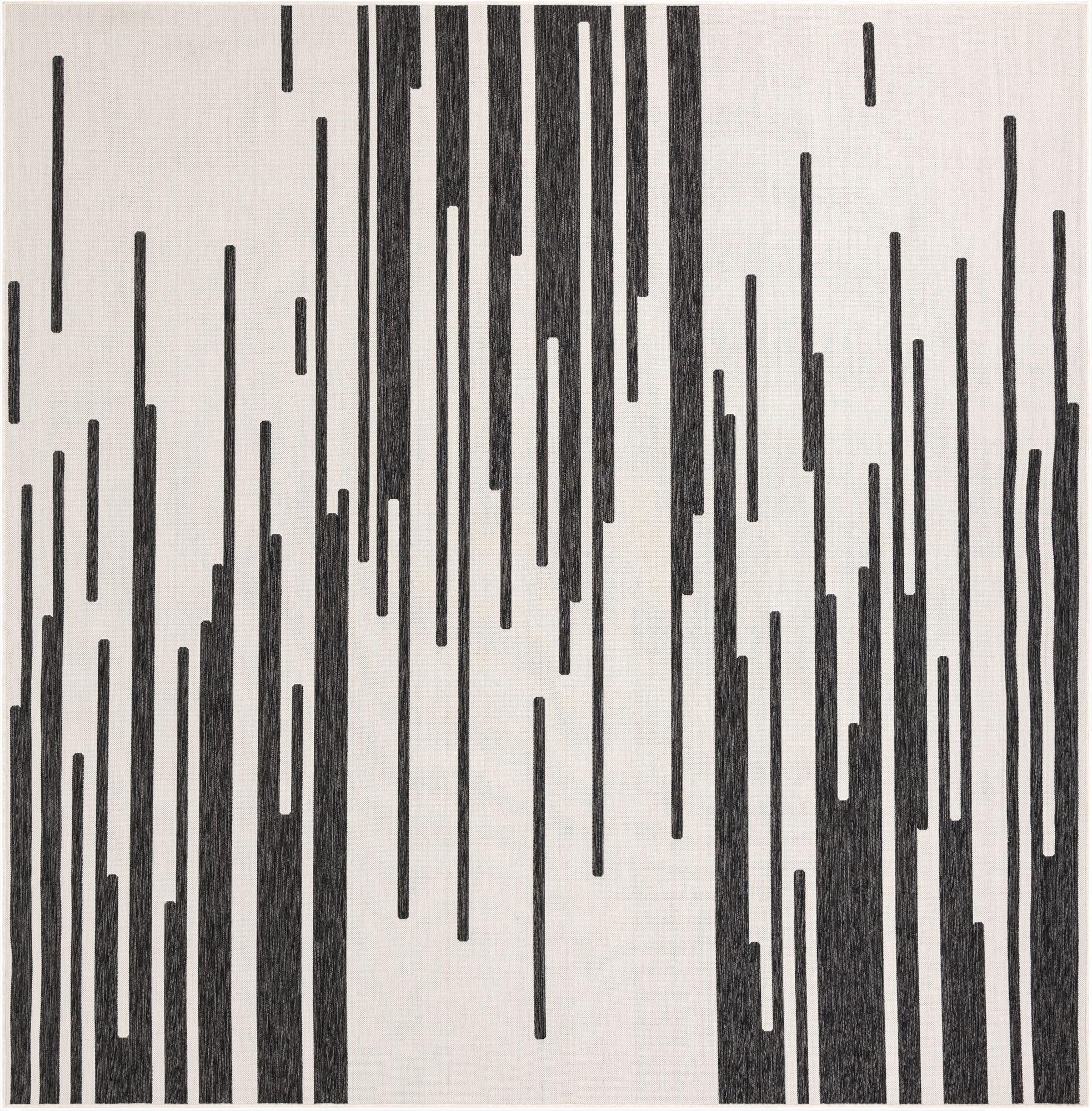 12' x 12'  Washable Modern Indoor / Outdoor Square Rug