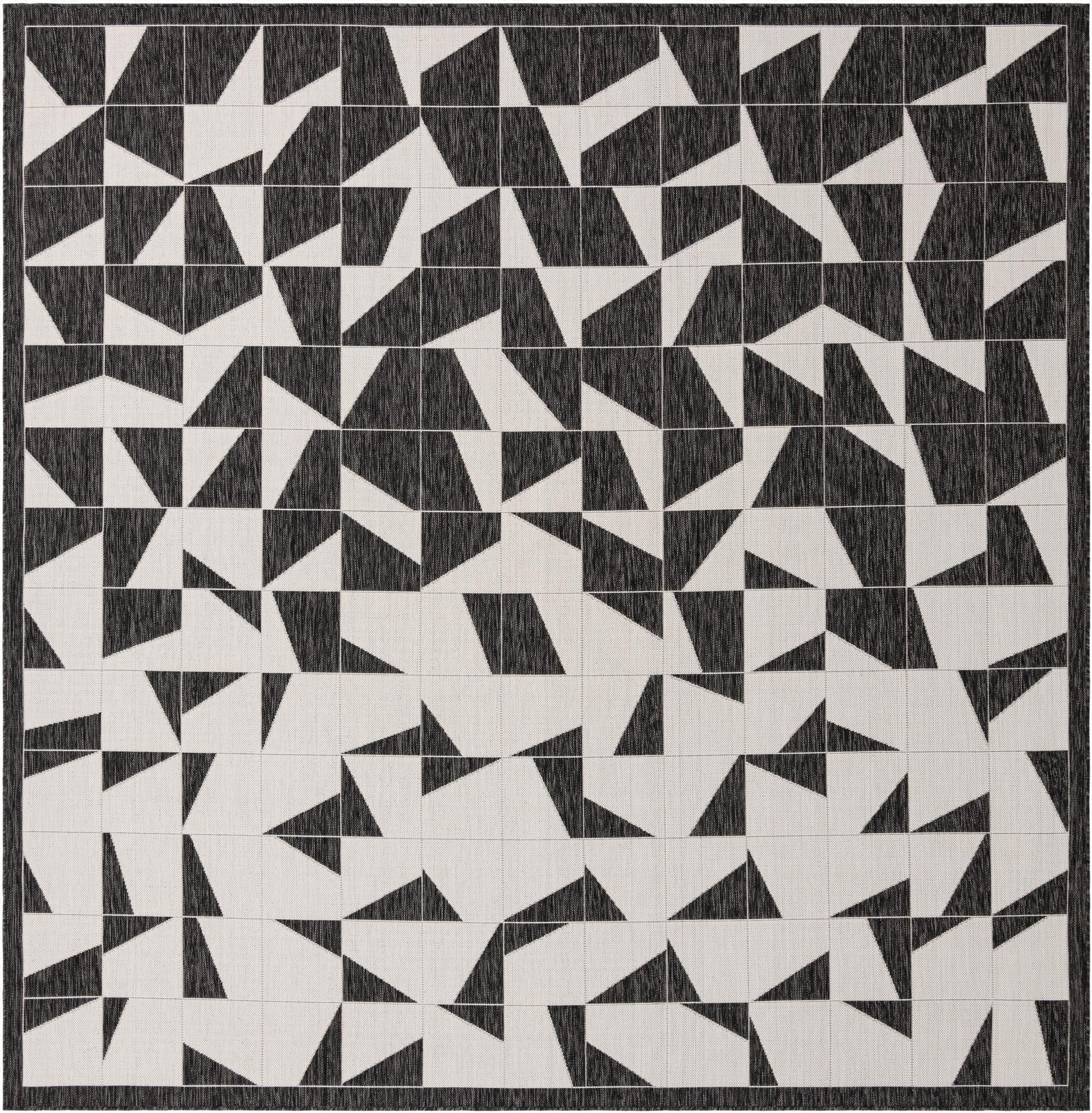 Primary image 10' x 10'  Washable Modern Indoor / Outdoor Square Rug