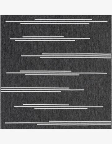 12' x 12' Easy-Clean Modern Indoor / Outdoor Square Rug