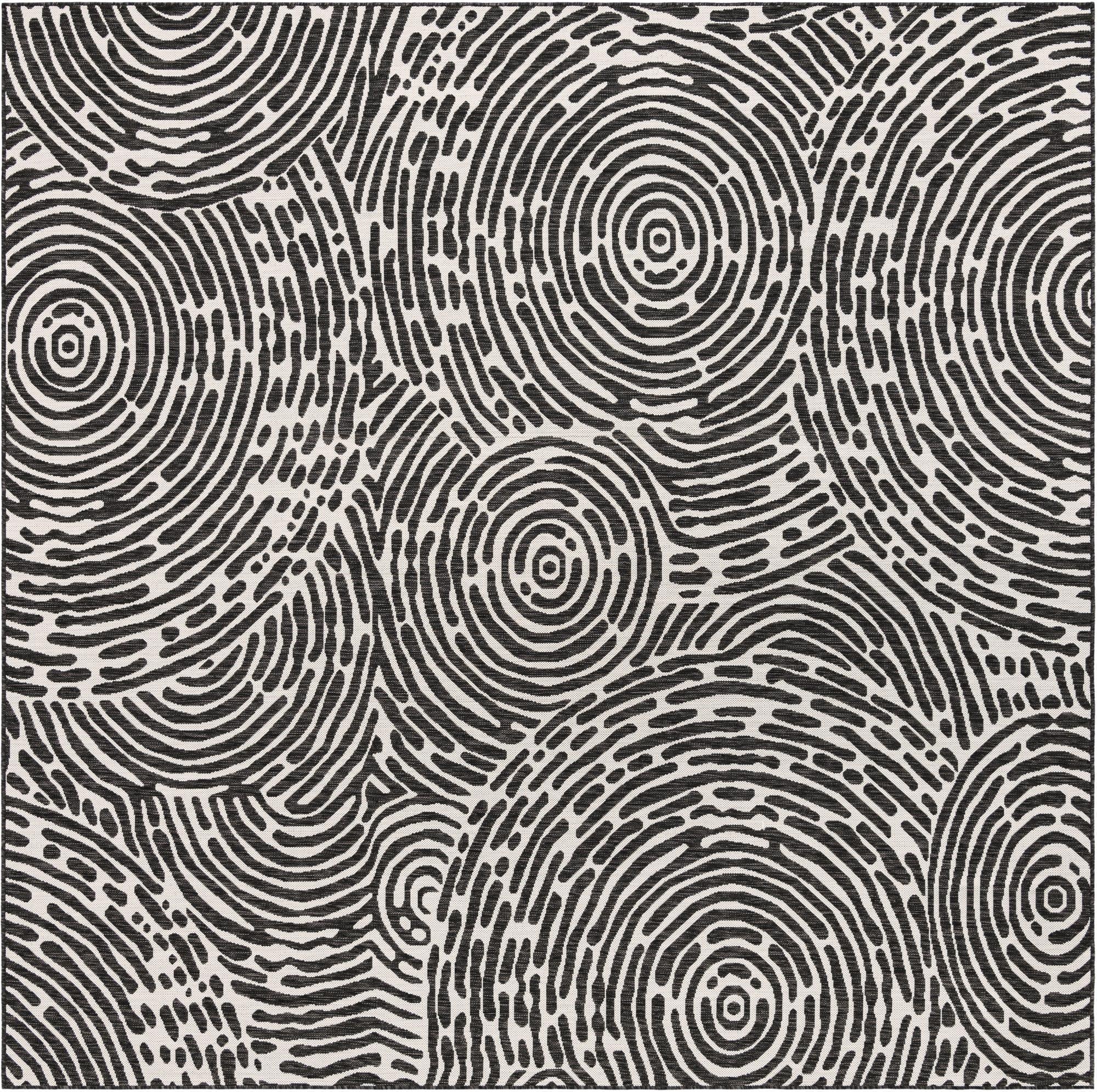 Primary image 10' x 10'  Washable Modern Indoor / Outdoor Square Rug