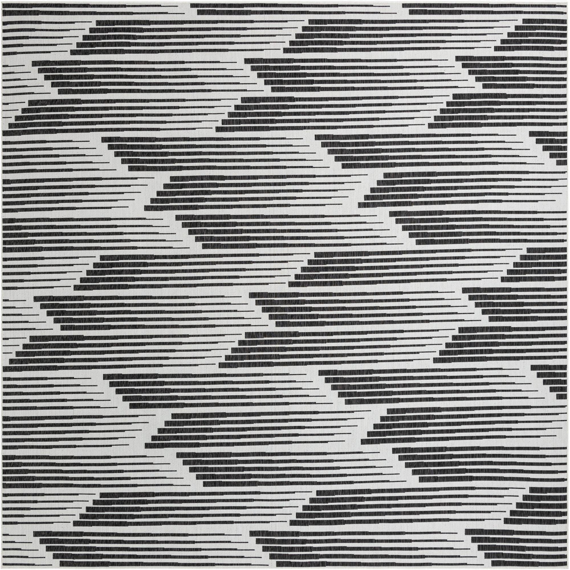 12' x 12'  Washable Modern Indoor / Outdoor Square Rug