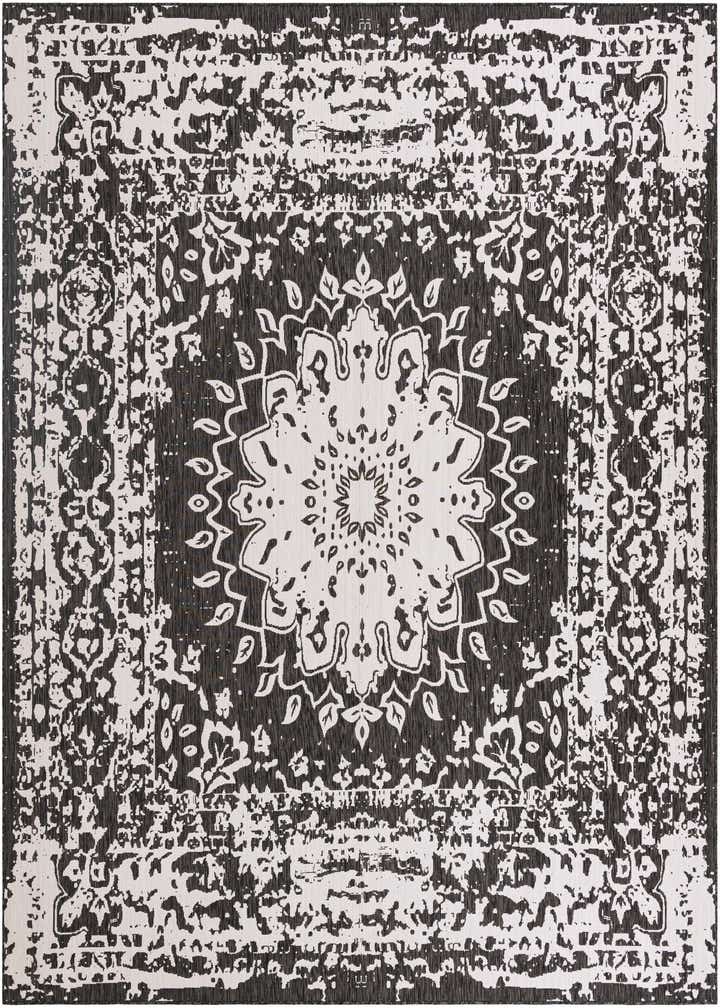 12' x 12' Easy-Clean Traditional Indoor / Outdoor Square Rug