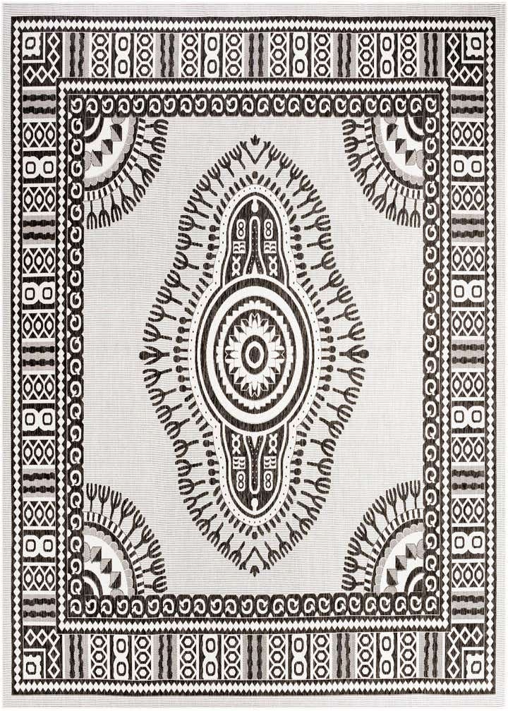 13' x 13' Easy-Clean Traditional Indoor / Outdoor Square Rug