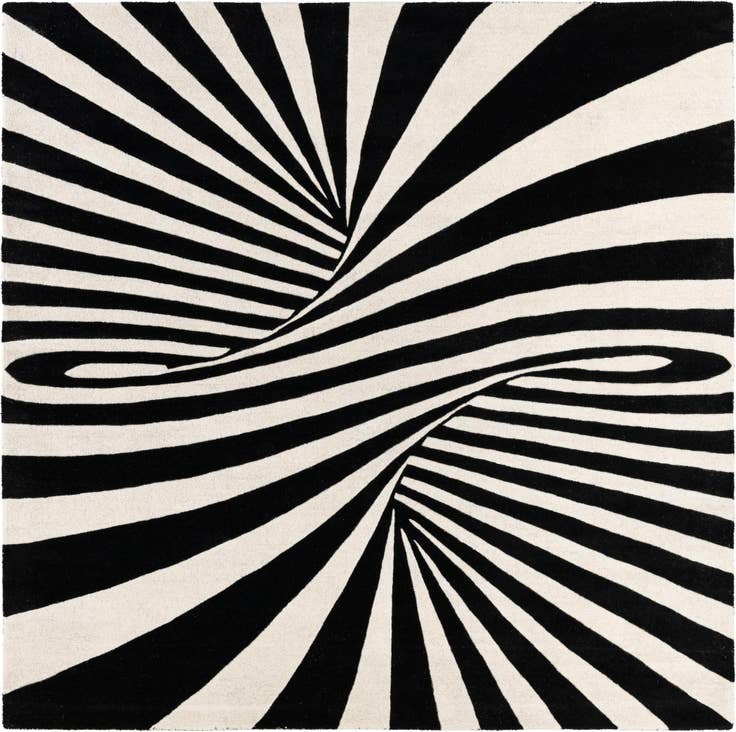Detail image of 7' 10 x 7' 10 Vortex Wool Square Rug