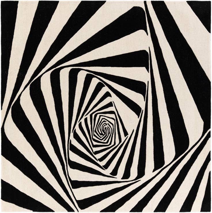 Detail image of 7' 10 x 7' 10 Vortex Wool Square Rug