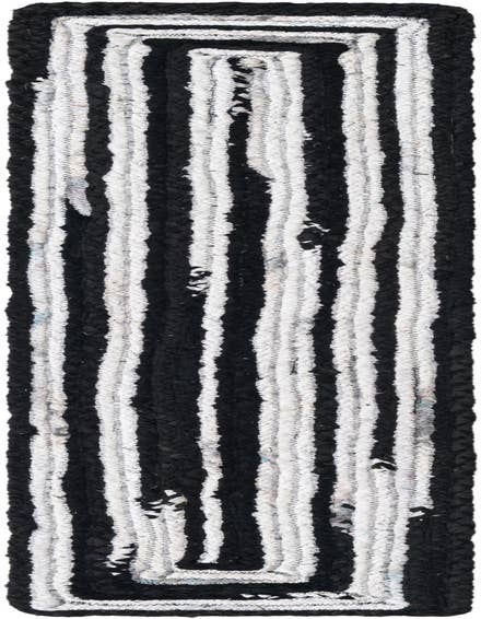Detail image of 1' 2 x 6' 1  Hand Braided Chindi Table Runner Rug