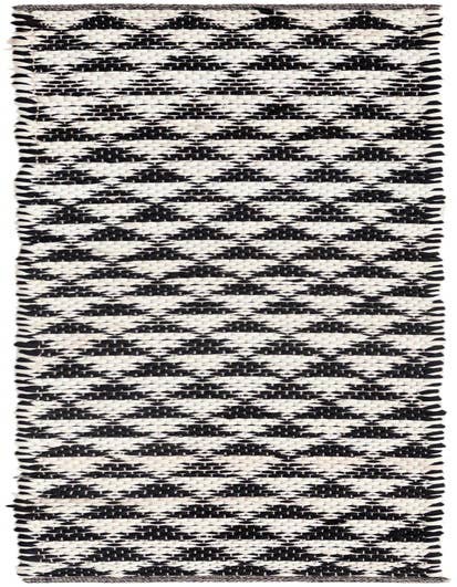 Detail image of 1' 2 x 6' 1 Hand Woven Chindi Jute Table Runner Rug