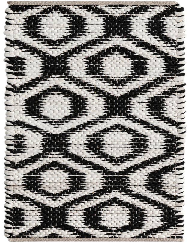 Detail image of 1' 2 x 4' 1 Hand Woven Chindi Jute Table Runner Rug