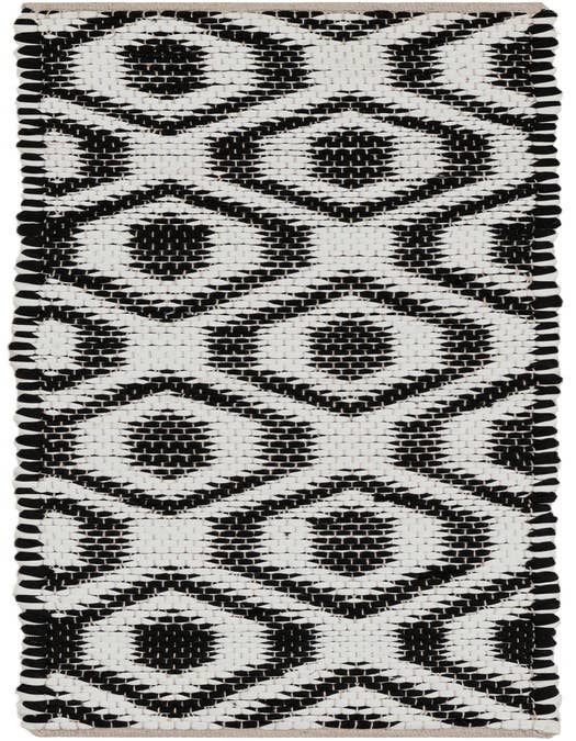 Detail image of 1' 2 x 5' 1 Hand Woven Chindi Jute Table Runner Rug
