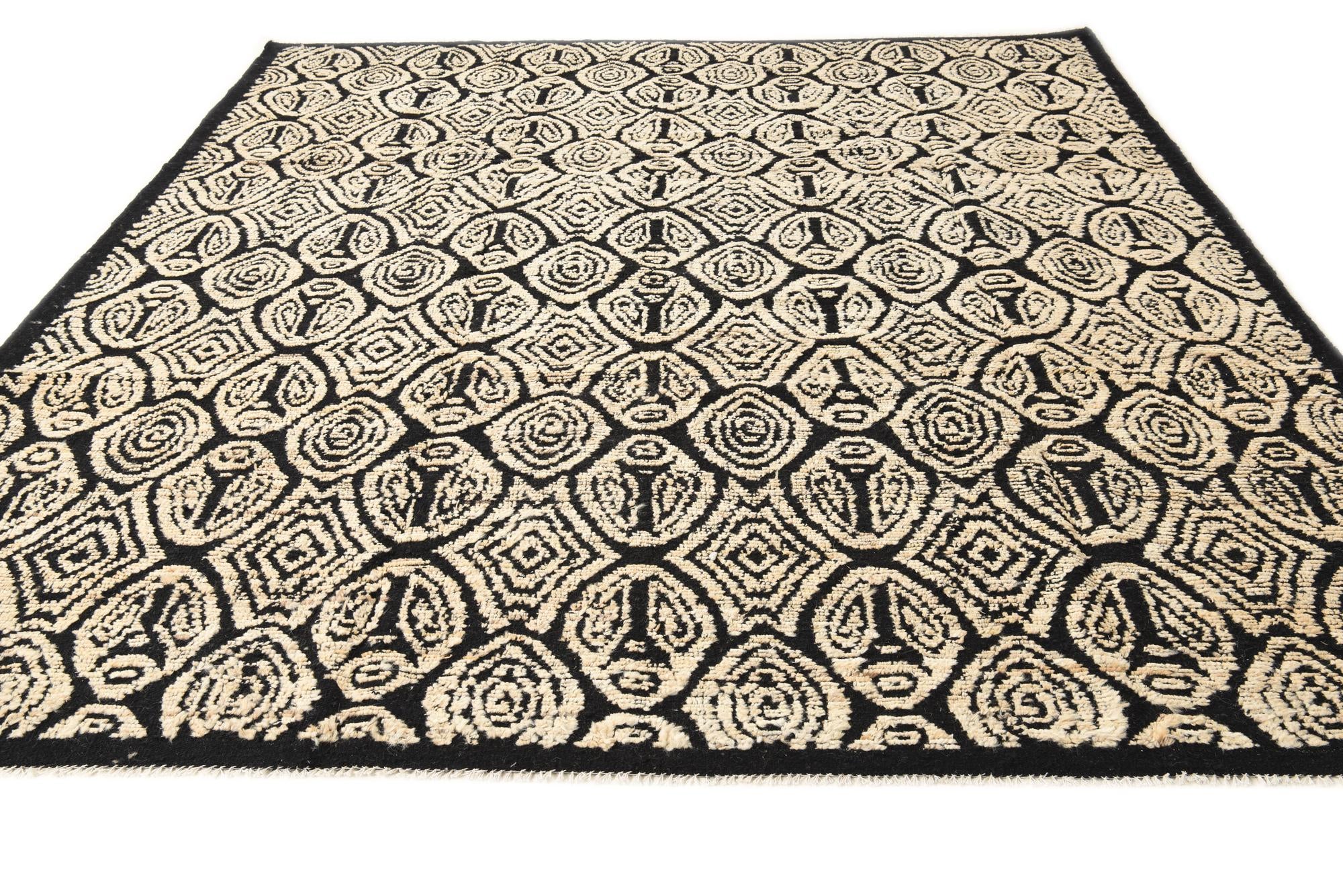 8' 9 x 10' 1 Hand Knotted Darya Wool Rug
