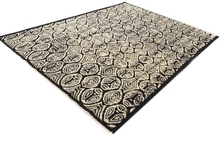 8' x 10' 6 Hand Knotted Darya Wool Rug