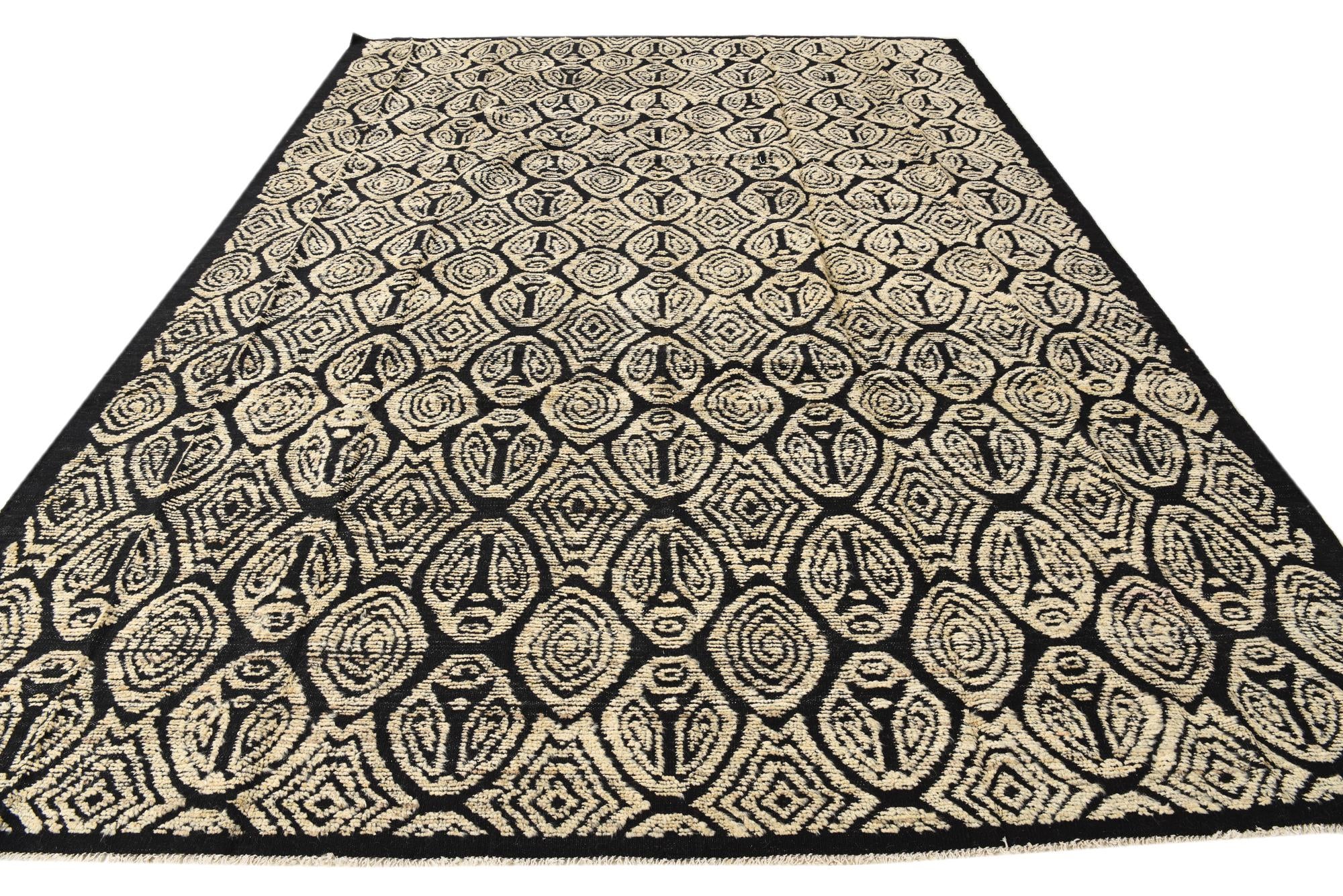 9' 2 x 12' 6 Hand Knotted Darya Wool Rug