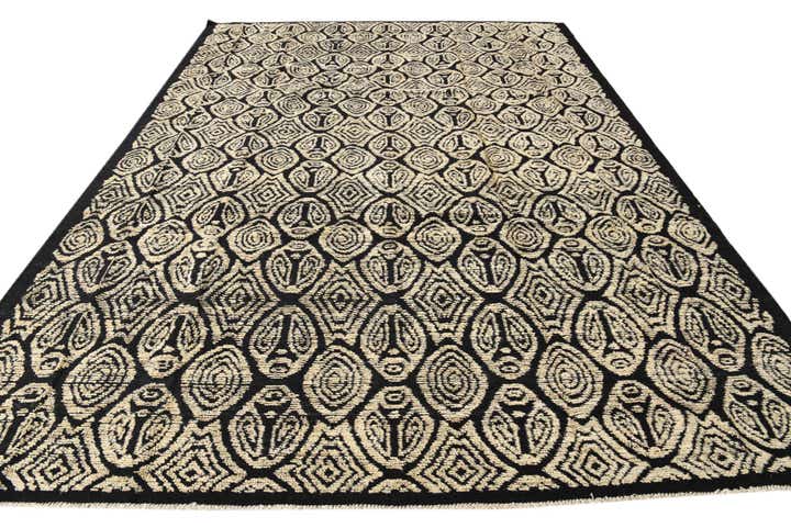 9' 2 x 12' 6 Hand Knotted Darya Wool Rug