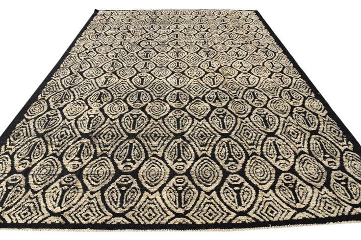 Detail image of 9' 2 x 12' 6 Hand Knotted Darya Wool Rug