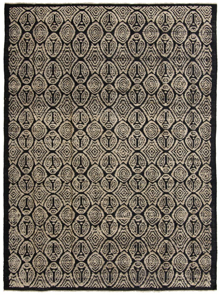 Detail image of 9' 2 x 12' 6 Hand Knotted Darya Wool Rug
