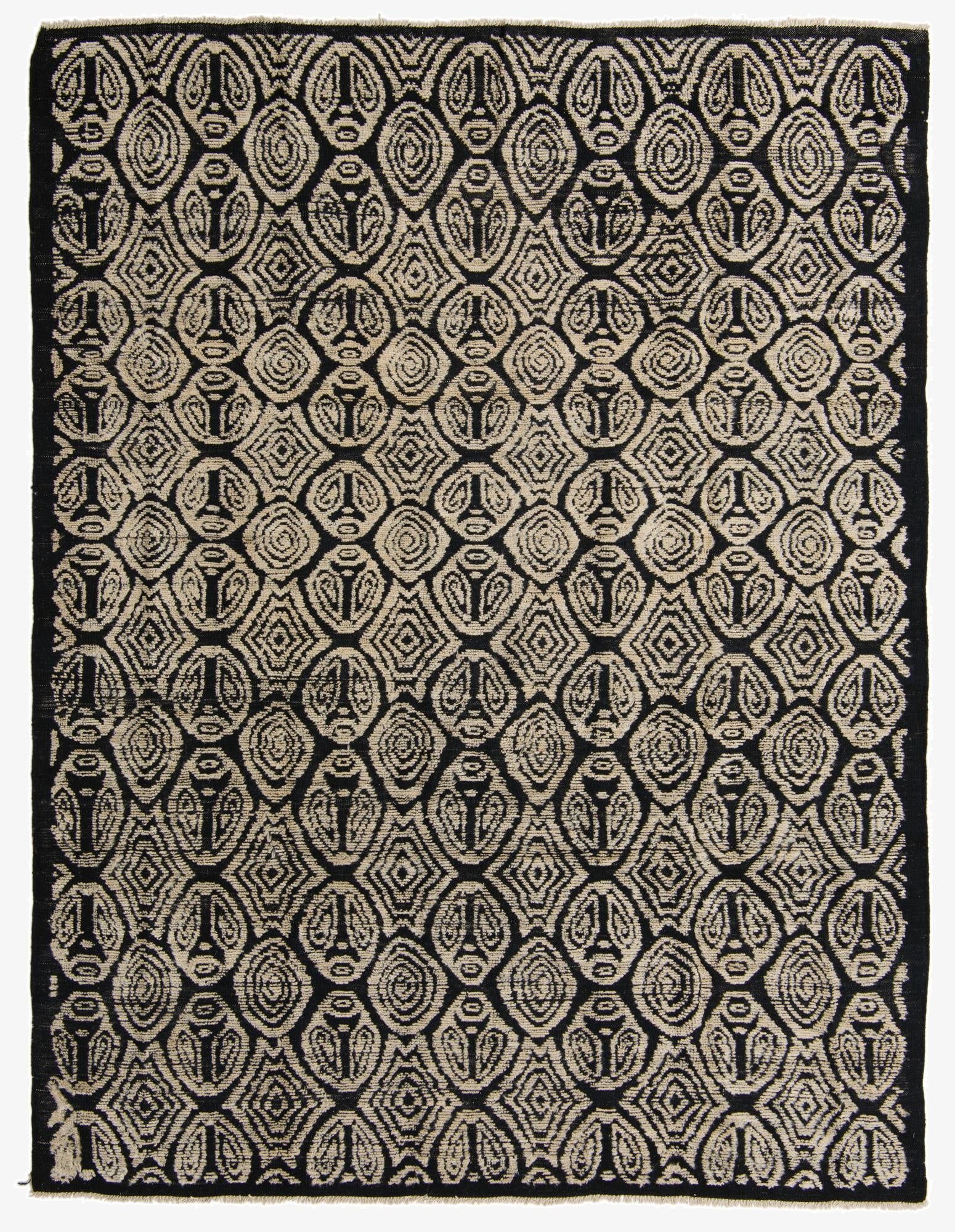 8' x 10' 6  Hand Knotted Darya Wool Rug