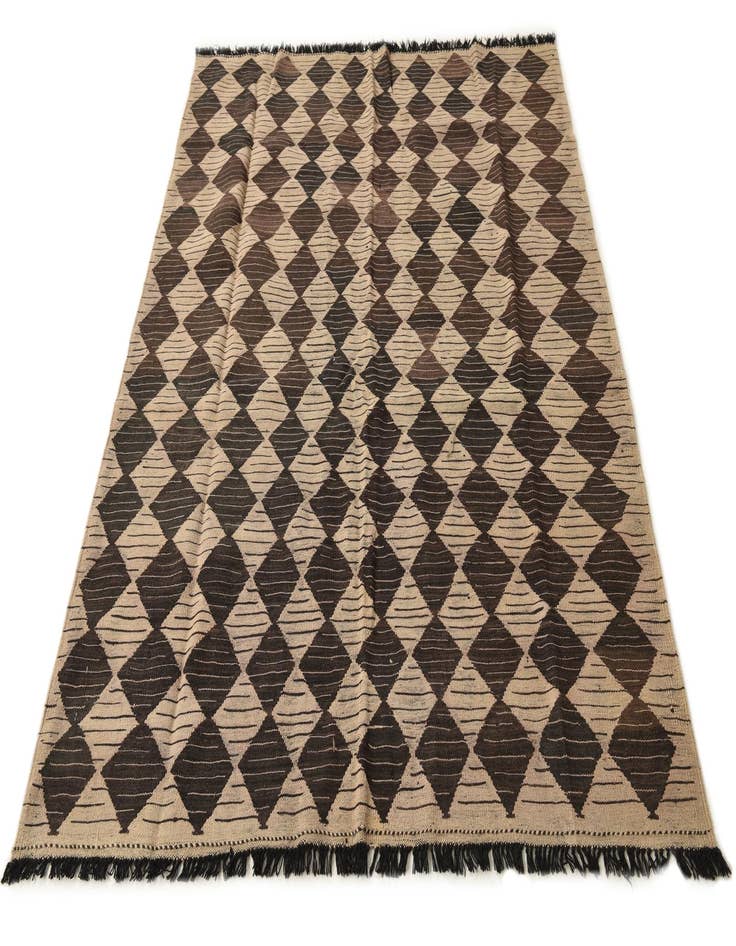 Detail image of 5' x 6' 4  Hand Woven Kilim Modern Wool Rug